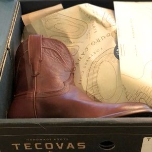 Tecova NWT “The Penny” Boots in Bourbon Calf Brown
